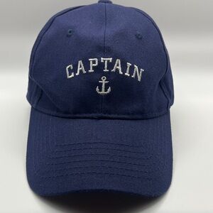Embroidered Captain Cap with Anchor